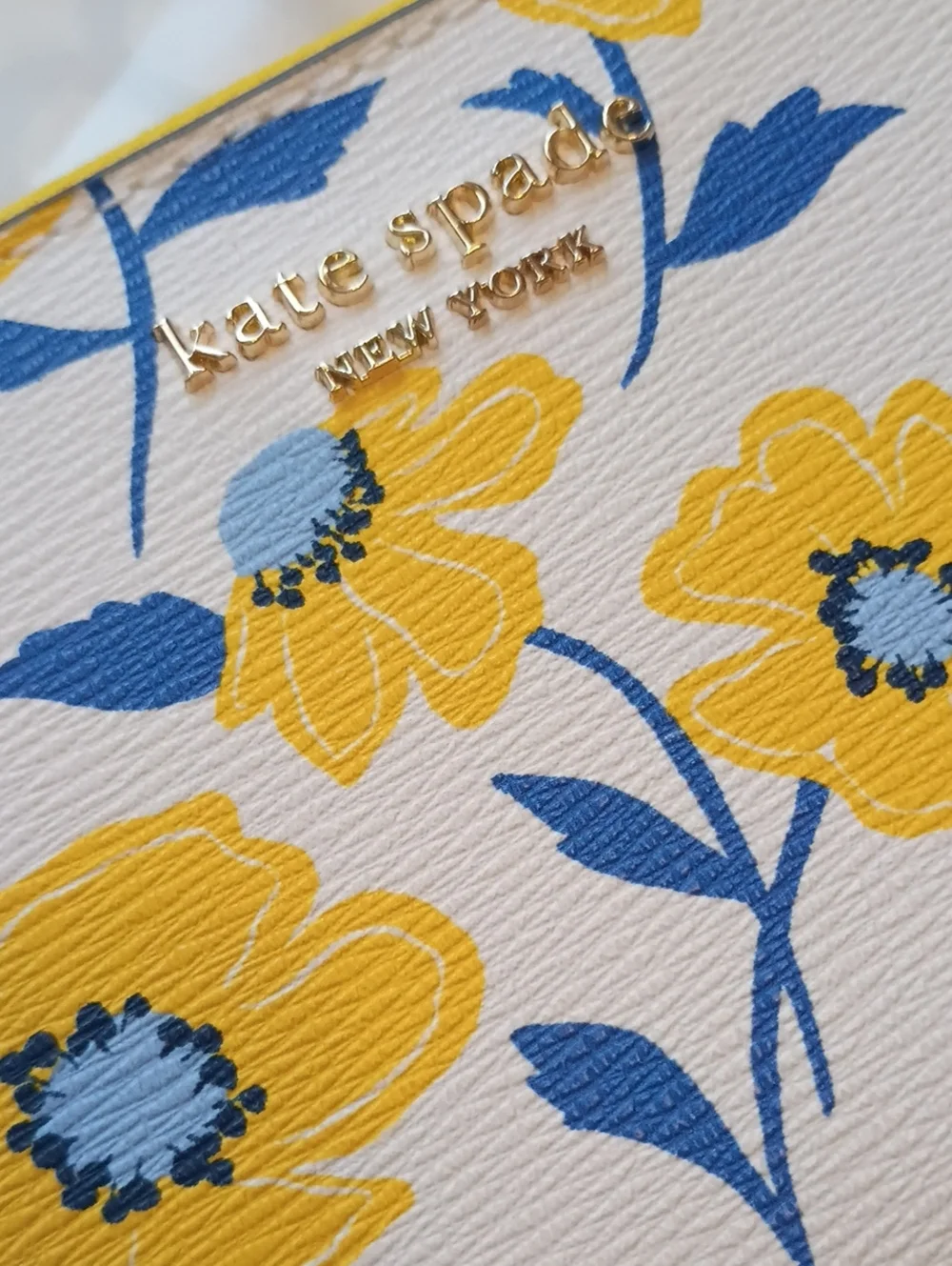 kate spade Yellow Floral Zip-Around Wallet